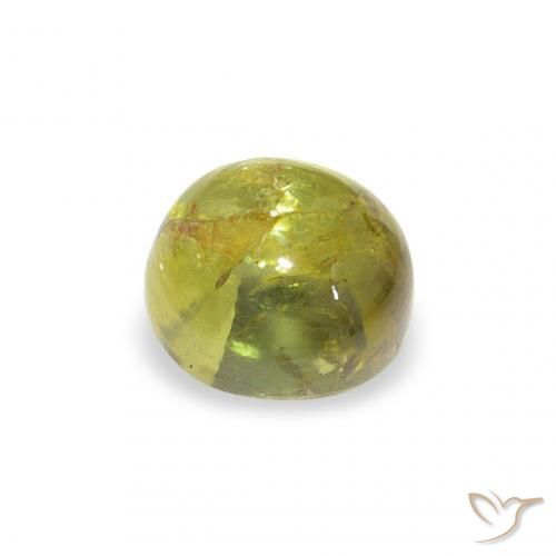 Turmalina verde quente Natural 1.12ct, Redondo, Transparente