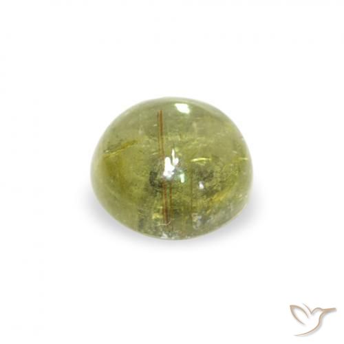 Turmalina Limão amarelo Natural 0.53ct, Redondo, Transparente