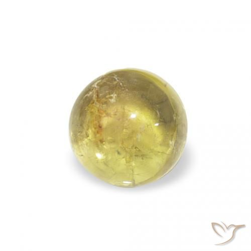 Turmalina Medium Light-Yellow Natural 0.63ct, Redondo, Transparente
