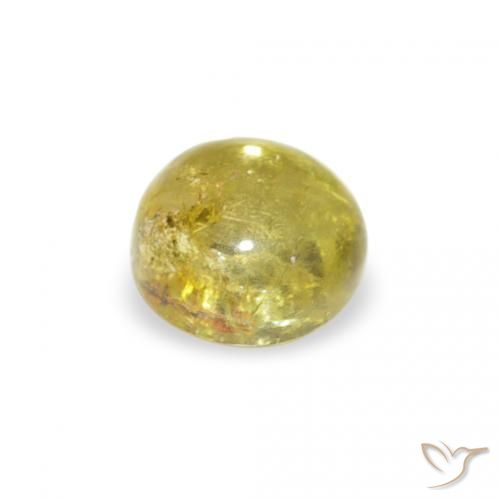 Turmalina Medium Light-Yellow Natural 0.63ct, Redondo, Transparente