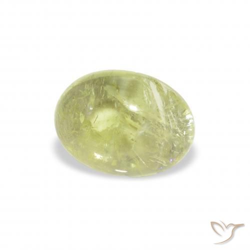 Turmalina Verde limão Natural 1.45ct, oval, Transparente