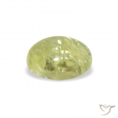Turmalina Verde limão Natural 1.45ct, oval, Transparente