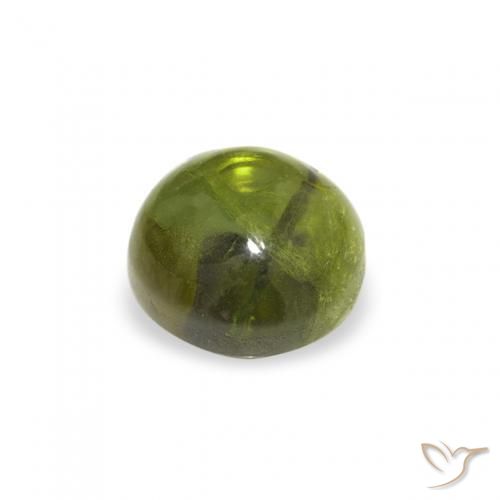 Turmalina Verde floresta Natural 0.67ct, Redondo, Transparente
