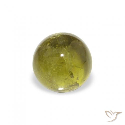 0.76ct Natural Verde médio Turmalina, Redondo, Transparente