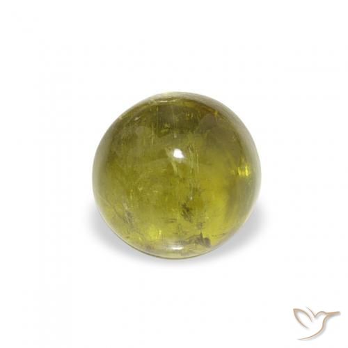 Turmalina Verde médio Natural 0.76ct, Redondo, Transparente