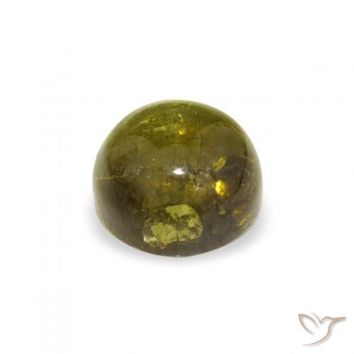 Turmalina Verde médio Natural 0.76ct, Redondo, Transparente