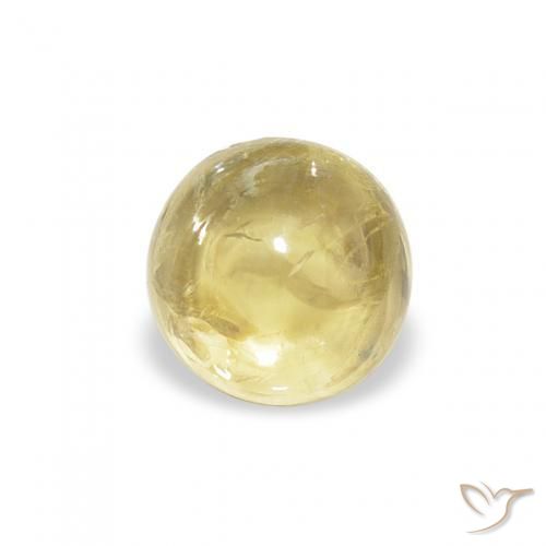 Turmalina Luz amarela Natural 0.71ct, Redondo, Transparente