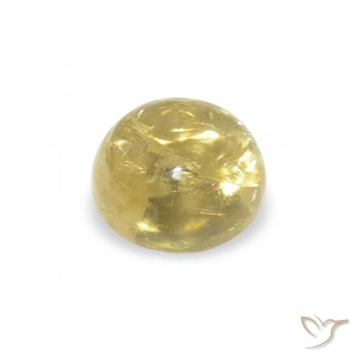 Turmalina Luz amarela Natural 0.71ct, Redondo, Transparente