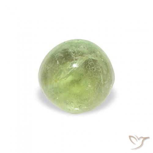 0.72ct Natural Verde Vivo Claro Turmalina, Redondo, Transparente