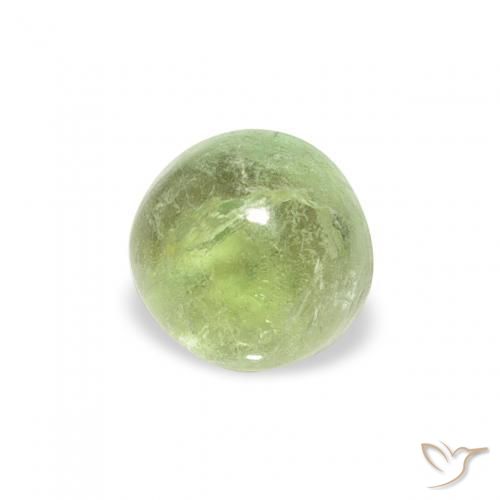 Turmalina Verde Vivo Claro Natural 0.72ct, Redondo, Transparente