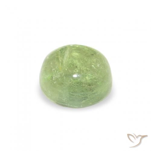 Turmalina Verde Vivo Claro Natural 0.72ct, Redondo, Transparente