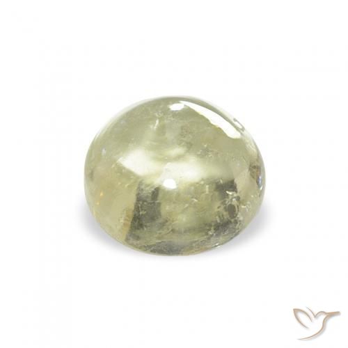 Turmalina Medium Light-Yellow Natural 0.88ct, Redondo, Transparente