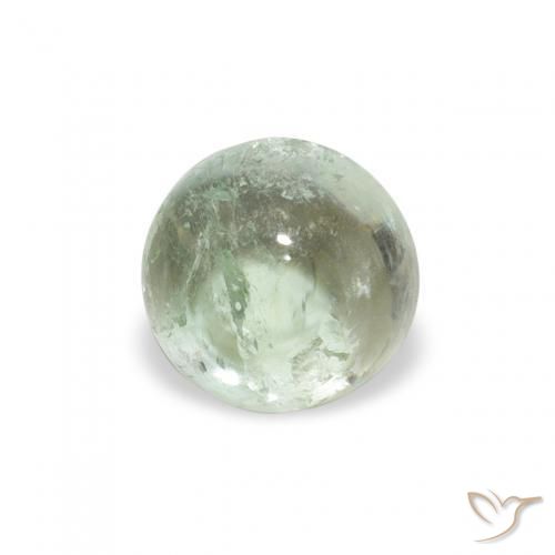 Turmalina Verde médio Natural 0.94ct, Redondo, Transparente