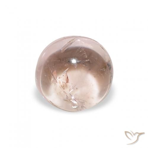 0.93ct Natural Luz rosa Turmalina, Redondo, Transparente