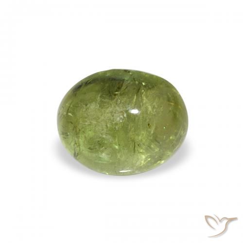 0.79ct Natural Verde médio Turmalina, oval, Transparente