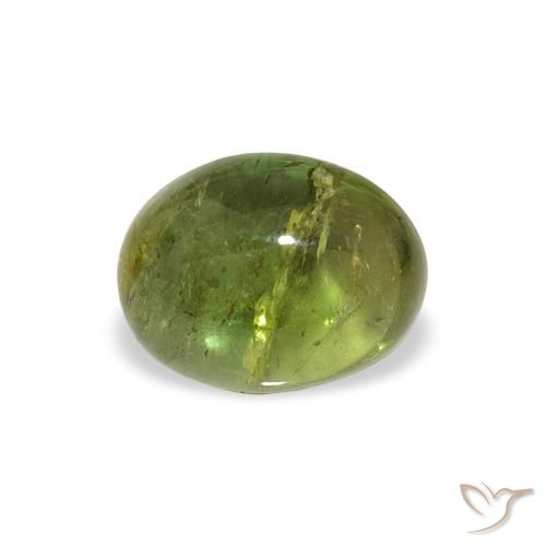 1.45ct Natural Verde médio Turmalina, oval, Transparente