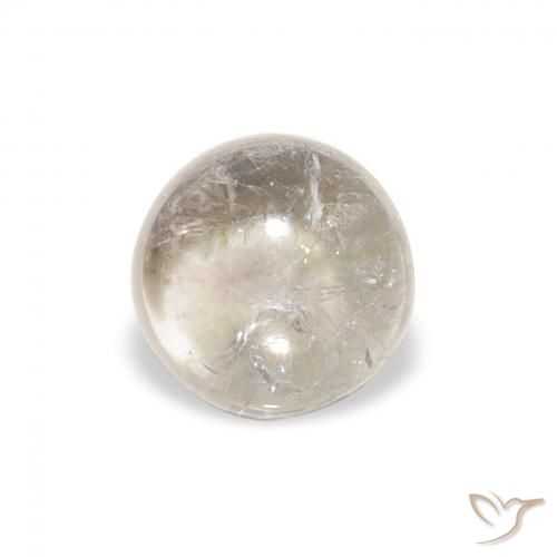 0.94ct Natural Cinza claro Turmalina, Redondo, Transparente