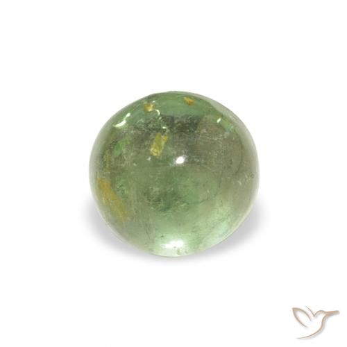 0.69ct Natural Luz verde Turmalina, Redondo, Transparente, Photo A
