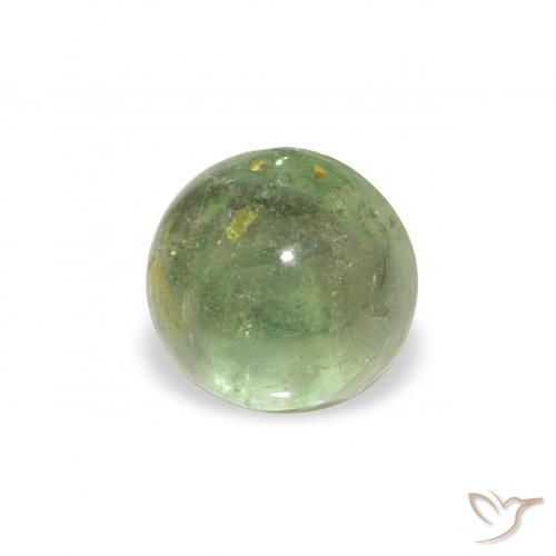 Turmalina Luz verde Natural 0.69ct, Redondo, Transparente