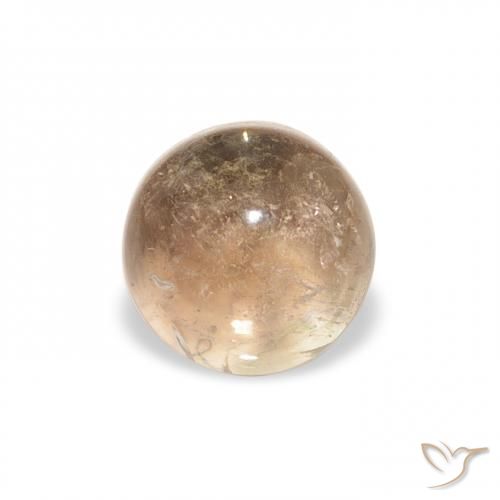 1.29ct Natural Laranja Dourado Turmalina, Redondo, Transparente
