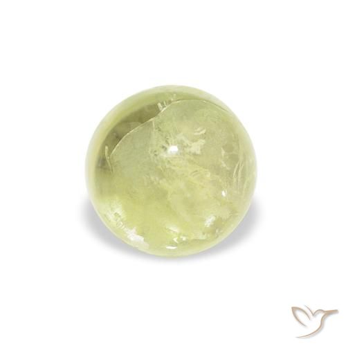 1.29ct Natural Luz verde Turmalina, Redondo, Transparente