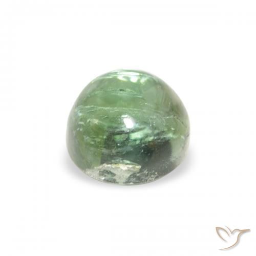 Turmalina Medium Light-Green Natural 0.66ct, Redondo, Transparente