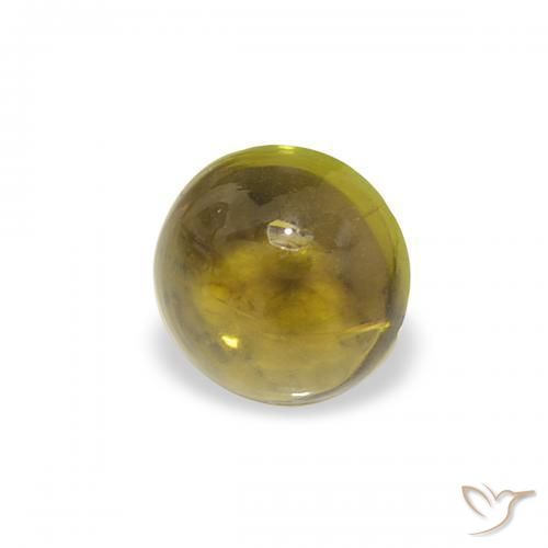 Turmalina Verde Terroso Natural 0.37ct, Redondo, Transparente