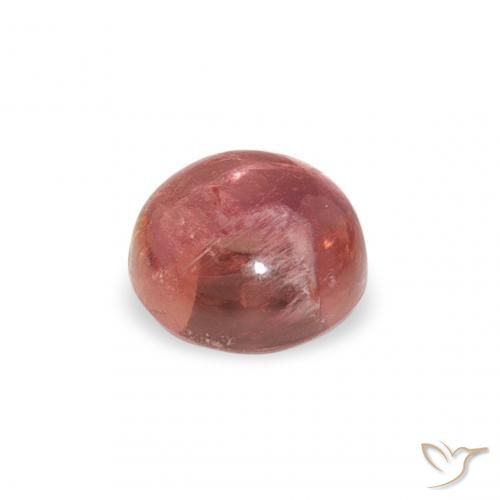 Turmalina Rosa brilhante Natural 1.31ct, Redondo, Transparente