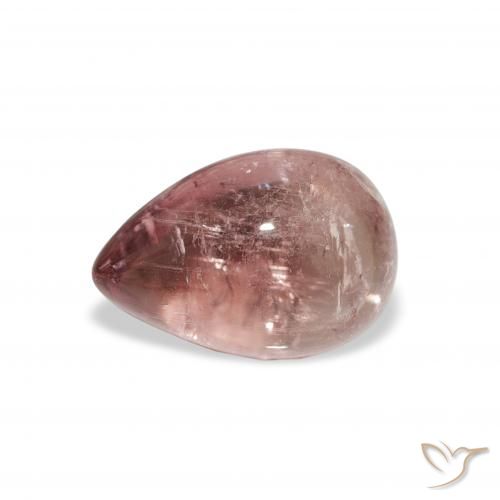 1.66ct Natural Laranja Rosa Turmalina, Formato de pêra, Transparente