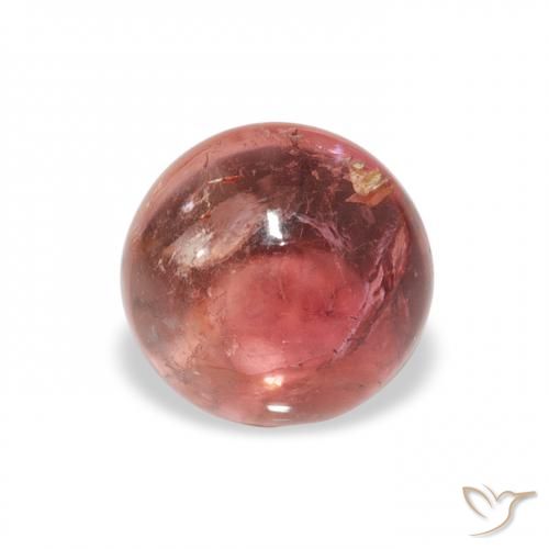 0.92ct Natural vermelho indiano Turmalina, Redondo, Transparente