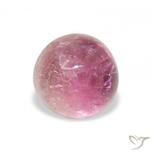 1.51ct Natural rosa médio Turmalina, Redondo, Transparente