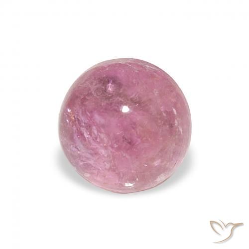 Turmalina Magenta Rosa Natural 1.17ct, Redondo, Transparente