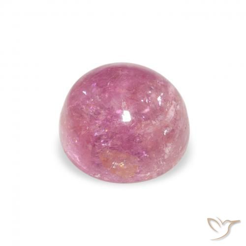 Turmalina Magenta Rosa Natural 1.17ct, Redondo, Transparente
