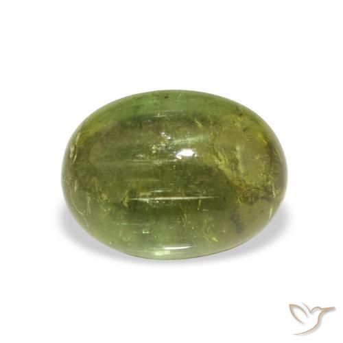1.89ct Natural Verde floresta Turmalina, oval, Transparente