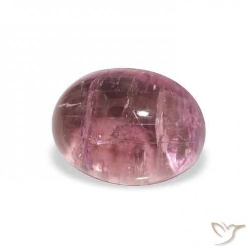 Turmalina Rosa quente Natural 1.13ct, oval, Transparente