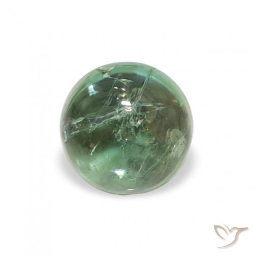 0.74ct Natural Verde Frio Turmalina, Redondo, Transparente