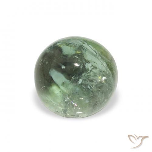 Turmalina Verde Floresta Pálido Natural 1.01ct, Redondo, Transparente