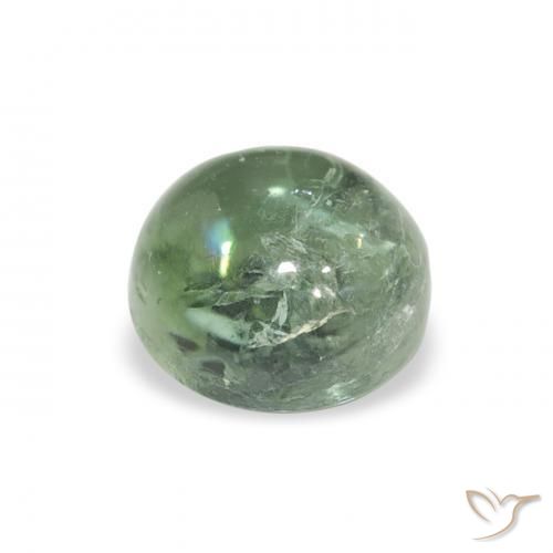 Turmalina Verde Floresta Pálido Natural 1.01ct, Redondo, Transparente