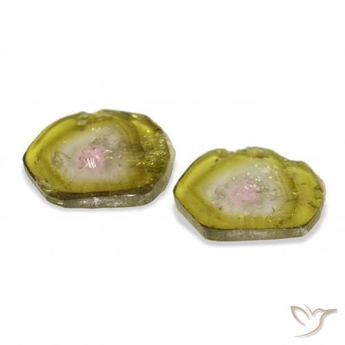 Pedras preciosas de Turmalina Melancia natural de 7.05 ct, Chique, Transparente