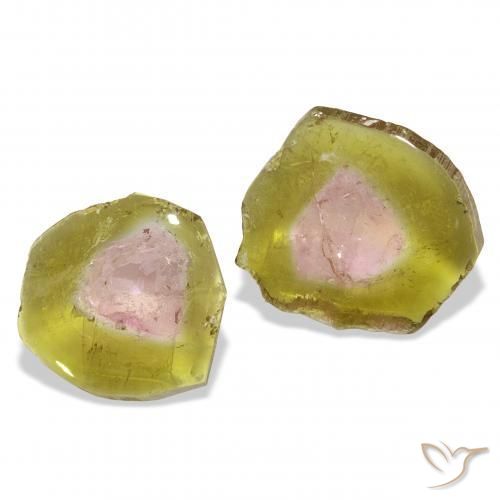 Pedras preciosas de Turmalina Melancia natural de 8.90 ct, Chique, Transparente