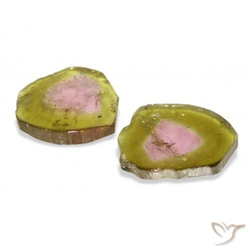 Pedras preciosas de Turmalina Melancia natural de 8.90 ct, Chique, Transparente