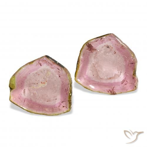 Pedras preciosas de Turmalina bicolor natural de 6.07 ct, Chique, Transparente