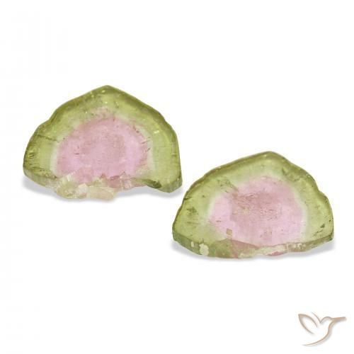 Pedras preciosas de Turmalina Melancia natural de 5.44 ct, Chique, Transparente