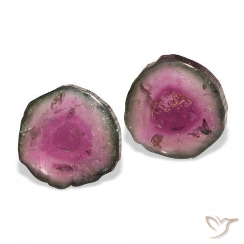 Pedras preciosas de Turmalina Melancia natural de 5.56 ct, Chique, Transparente