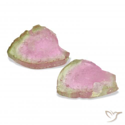 Pedras preciosas de Turmalina Melancia natural de 15.90 ct, Chique, Transparente