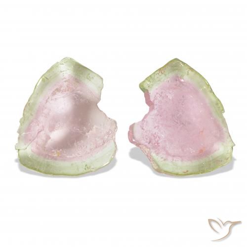 13.27ctw bicolor Turmalina, Chique, Transparente