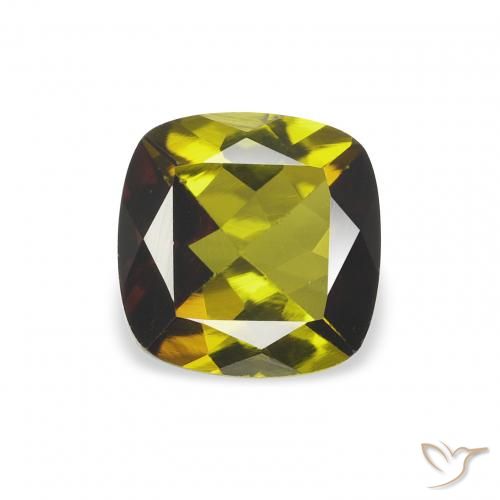 0.96ct Natural verde escuro Turmalina, Almofada, VS