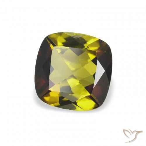 Turmalina verde escuro Natural 0.96ct, Almofada, VS