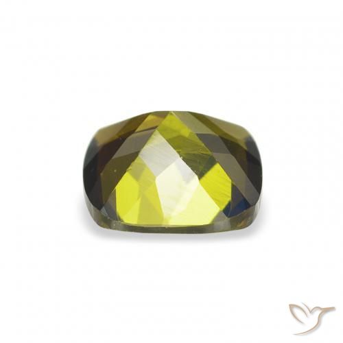 Turmalina verde escuro Natural 0.96ct, Almofada, VS