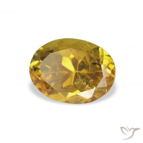 Turmalina ouro médio Natural 1.44ct, oval, VS